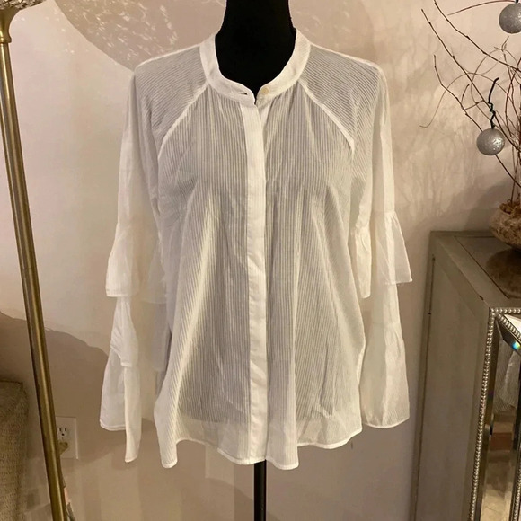 BCBGMAXAZRIA blouse size L NWOT - Picture 1 of 6